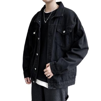 China Men's Streetwear Bomber Suits Pockets Anorak Denim Coats Black Breathable Denim Short Jacket Men's Casual Clothing o for sale
