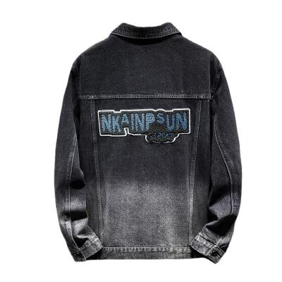 China Breathable custom made boys long denim jacket for outdoor men plus size mens jackets and coats lattice for sale