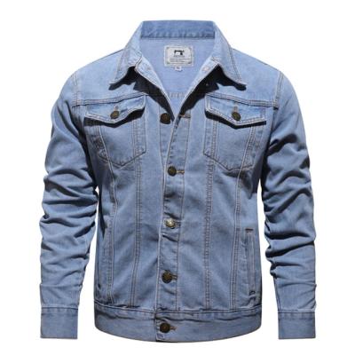 China Long breathable denim jacket for boys mens outdoor 2021custom plus size mens jackets and coats lattice for sale