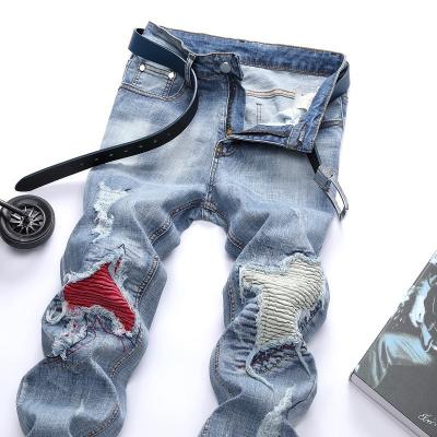 China 2021custom breathable tapered stylish current lot celana pants and skinny loose boy's denim pants plus size mens jeans for friend hombres for sale