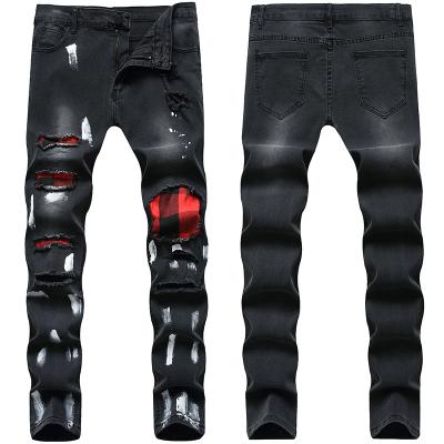 China 2021 celana skinny breathable custom stylish loose waist pants high and stock lot of pants plus size mens jeans for friend hombres for sale