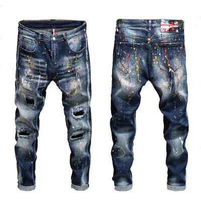 China 2021 Celana Skinny Breathable Stylish Custom Loose Fit High Waist Denim Pants Stock Lots Of Pants Plus Size Mens Jeans For Friend Hombres for sale