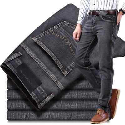 China Wholesale Fashion Classic Soft Stretch CustomBusiness Style Homme Anti-Wrinkle Skinny Black Men's Breeches Pants Jeans for sale