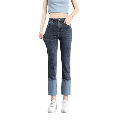 China New Fashion Summer High Waist Slim Trend Women's Breathable Straight-Leg Pants for sale