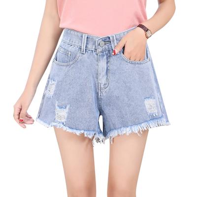 China 2021 Breathable Running Custom Fate Tapered Skinny Hole Loose Denim Pants And Trousers For Women Plus Size Jeans Women for sale