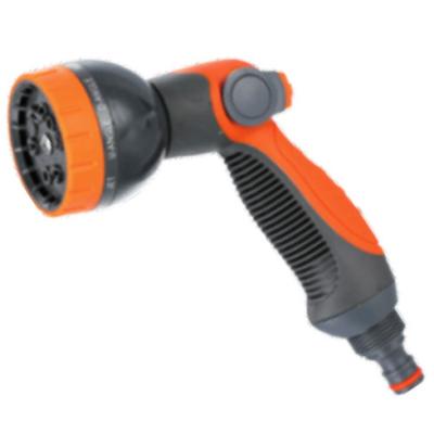 China Thumb Control Plastic Garden Spray Nozzle With 8-functions With Click Quick Connect For Gardening And Irrigation for sale