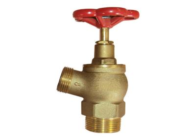 Chine Valve d'angle résistante en laiton avec la poignée en aluminium rouge pour l'usage de bobine de feu à vendre