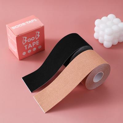 China Wedding dress/Evening-dress/lifting boob bandage chest wrap band kinesiology bra body decoration waterproof invisible breathable 7.5cm nude custom box 5cm wide for sale