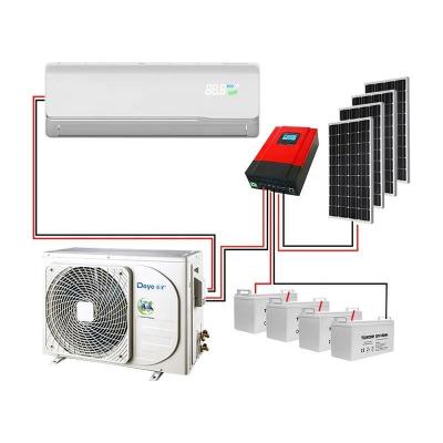 China EER 2-4 Aire acondicionado solar Deye para hogar 9000 BTU para híbrido Mini Split en venta