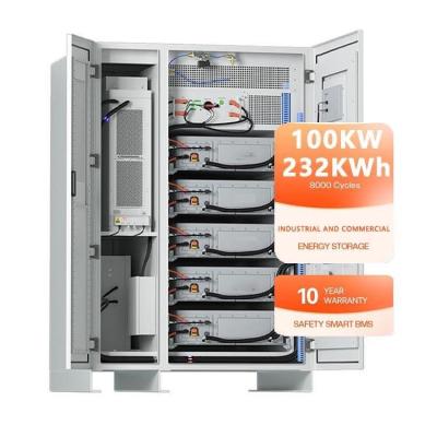 Cina Sistema di accumulo di energia all'aperto 200kw 372kw con raffreddamento ad aria a tensione e batteria LiFePO4 in vendita