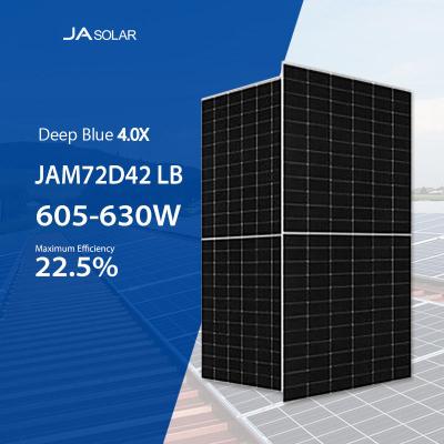 Китай JA Solar Double Glass Bifacial PV Modules 630W N-type TOPCOn Солнечные панели 620W для электростанции продается