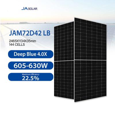 Китай Солнечные батареи 605w 610w 615w 620w 625w 630w N-тип двусторонний двойной стеклянный моно от Ja поставщиков продается