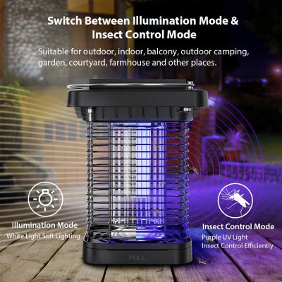 Cina Acqua resistente Campeggio a LED Luce solare Mosquito Zapper Portatile ricaricabile in vendita