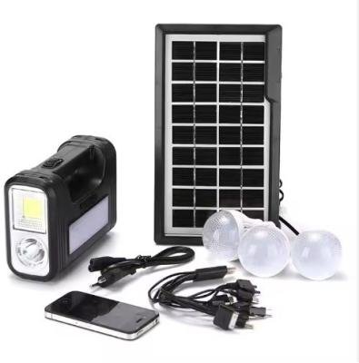 China 4500mAh Battery Solar Powered Portable Led Bulb Lights Flashlight Solar Handheld Spotlight Emergency Lights for sale