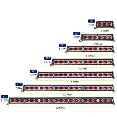 China For atvs utv suv jeep 4X4 offroad boat 6D driving beam color changing 8 15 21 28 34 41 inch Off Road Truck UTV Car RGB LED Offroad 4x4 Light Bar for sale