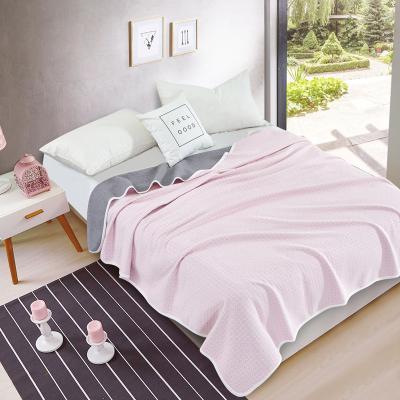 China High Quality Comfortable Soft Color Jacquard Taro Purple Color Scuba Covering Blanket for sale