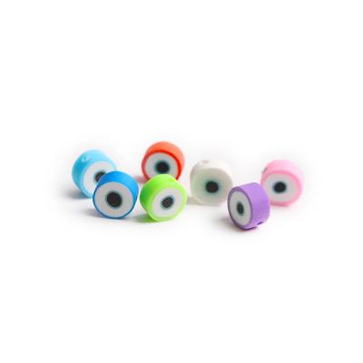 China 1000pcs/bag Popular Ceramic Polymer Clay Evil Eye Sliced Beads For DIY Jewelry Making Necklace Bracelet Material for sale