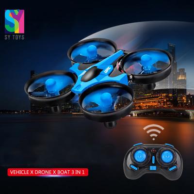 China RC Hobby SY Remote Control High Speed Boat Flying Spinning Toys 3 in 1 mini rc car drone for sale