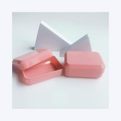 Chine Couleur de bonbon Rectangle Portable Savon de Voyage Casse avec la salle de bains Plaque de savon porte-vaisselle à vendre