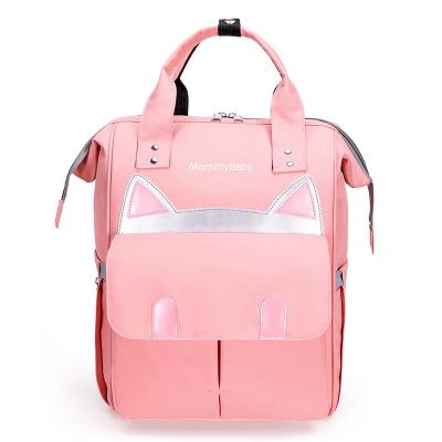 China Cute Pig Shape Diaper Bag Backpack Baby Diaper Storage Travel Anti-theft Bag For Babies for sale