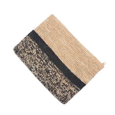 China Fashion Straw Clutch Handbag Women Straw Woven Purse Envelope Bag Wallet Summer Beach Bag For Ladies for sale
