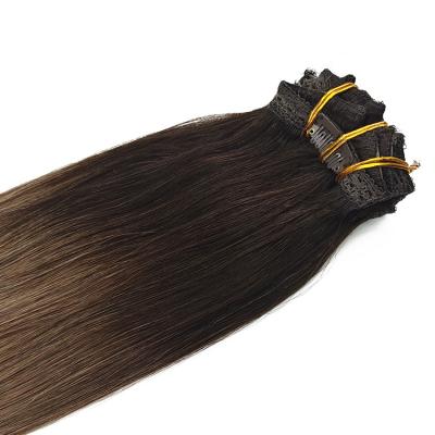 China Wholesale factory price cuticle aligned tangle free hair lace up clips in hair high quality clip in hair 100% hair extensions for sale