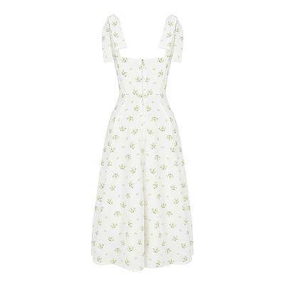China Anti-static Wholesale Customized Tie Straps High Split Strap Design Soft Dress for sale