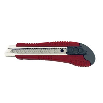China Cheap Open Slide Safety Retracting Office Paper Cutter Utility Knife With 18MM Blade for sale