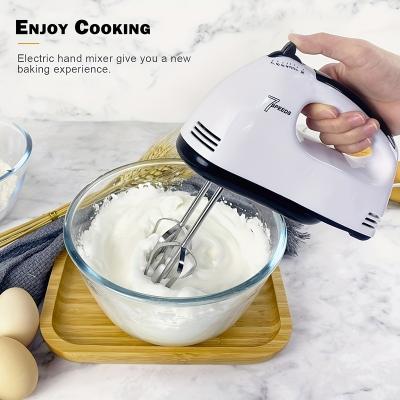 China Sustainable Electric Egg Beater for Small Whipping Cream Mixer in Dessert, Cake, and Baking with 7 Speed Settings for sale