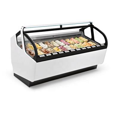 China â ¤ 22â Prosky 24 Dishes Italian Ice Cream Gelato Display Fridge Freezer Showcase for sale