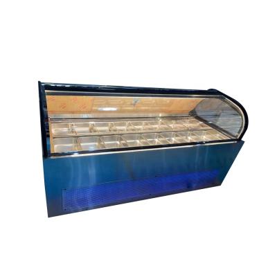 China â ¤ 22â Prosky 18 Dishes Gelato and Popsicle Display Showcase/Ice Cream Showcase/Ice Cream Freezer Refrigerator for sale