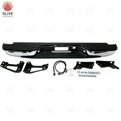 China Mounting Hardware Chrome Included Rear Step Bumper Assembly For Chevy Silverado GMC Sierra 1500 99-06 for sale