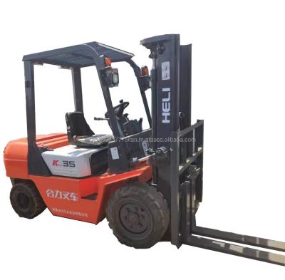 China Forklift Heli K35 Original Top Performance Used Machine Diesel 3000kg 1000MM Fork Length for sale