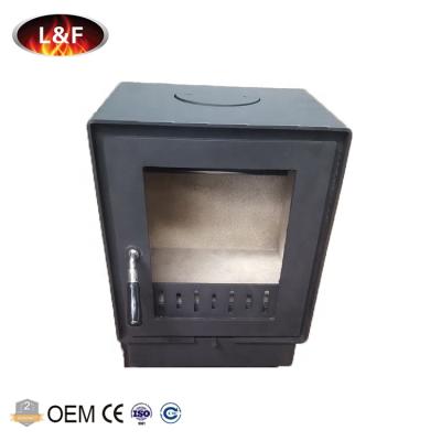 China Home Heaters Outside Design Cast Iron Door 5kw Heat Steel Cheap Wood Burning Stoves for sale