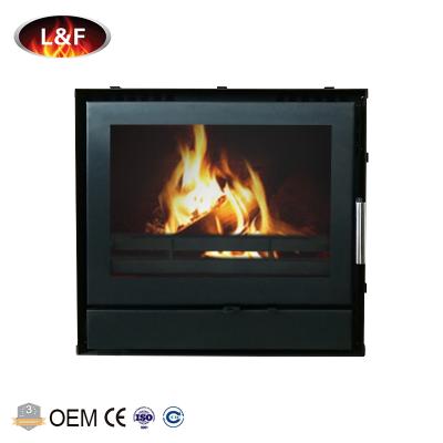China 2018 Latest Home Heaters Carbon Steel Black Paint Insert Wood Burning Cassette Stove for sale