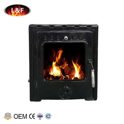 China Designed Heat Convection Wood Burning Fireplace With Black Enamel Face for sale