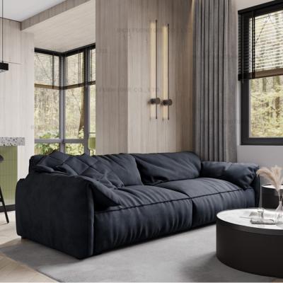 China Italian modern minimalist home divan living room sofa design divan study room soft divan furniture living room feather down sofas for sale
