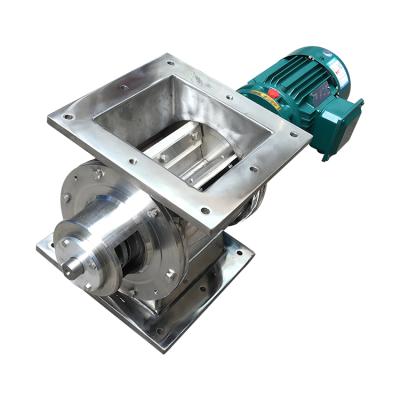 China Factory Heat Resistant Flanges Rotary Feeder Valve With Upper And Lower Flanges for sale