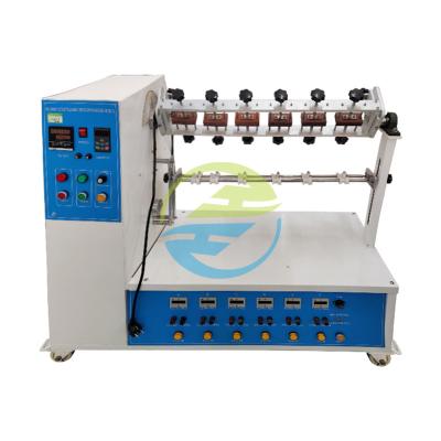 China Teste de flexão do cabo de potência Teste com precisão a resistência à tração 6 estações de teste Suporte 1 - 999999 vezes Teste de flexão, com uma taxa flexível e ajustável de 10 - 60rpm à venda