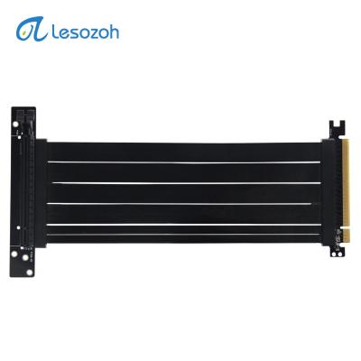 China 1U 2U Desktop High Speed Extension Cable To Graphics Card Adapter 22cm PCIE 3.0 Riser 16X Cable 90 Degree for sale