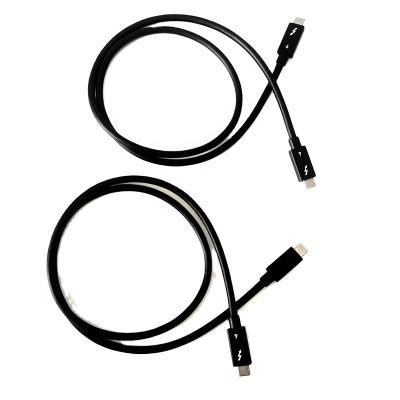 China Faster Charging Speed Thunderbolt 4 Cable Male To Male PVC 100W USB C To USB C Cable 8K 40Gbps Data Transmission For Macbook Iphone for sale