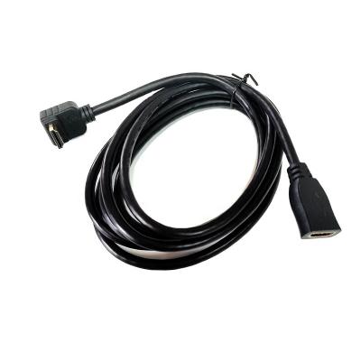China High Speed Computer 8K 4k HD Gold Plated Cable 2.1 Male 90 Degree 48Gbps Female Ultra for Monitor TV Project for sale
