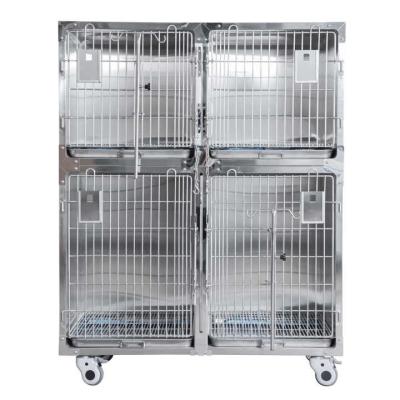 China Dog Cage with Wheels for Pet Hospital for sale