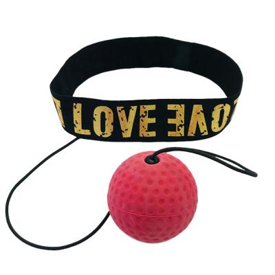 China Custom Elastic Headband Fight Training Boxing Speed Ball With Elastic Cloth Headband for sale