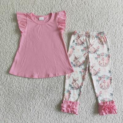 China Pink Bunny Sue Lucky Rabbit Set Clothing Easter Kids Outfit Girl Spring Teen Clothes for sale