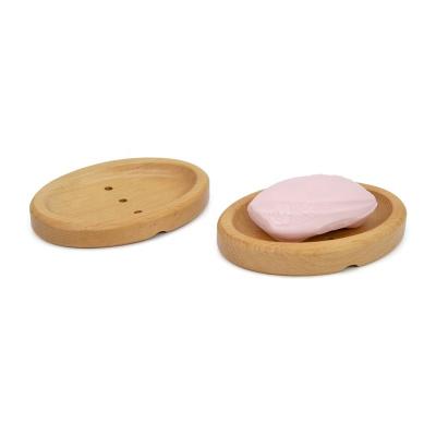 China Modern Wooden Trays For Soap Dish Holder Natural Eco Friendly Wood Soap Saver For Bathroom Set for sale