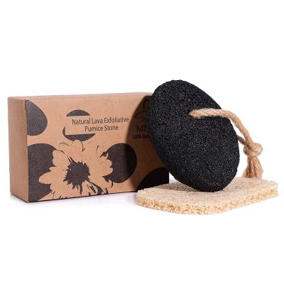 China High quality massage or cleansing or foot body box packaging dead lava pumic stone easy to remove skin from feet for sale
