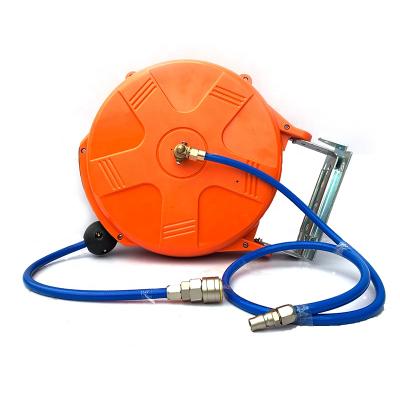 China Adjustable Plastic Hose Reel 15m With Automatic Rewind Function Hose And Air Reel for sale
