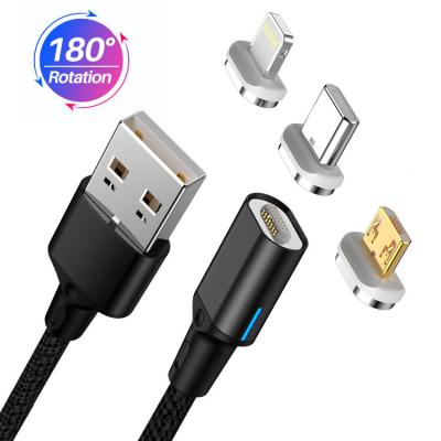 Китай Синхронизация данным по зарядного кабеля USB OEM вращения квадрата 180 магнитная продается
