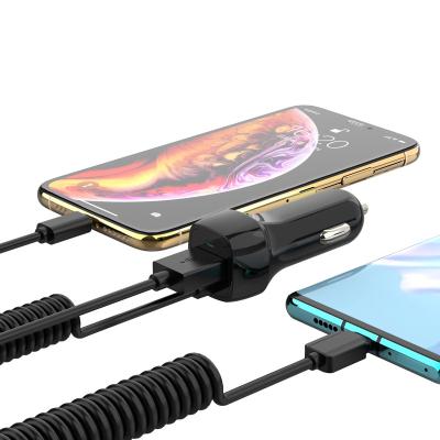 Cina Cavo ad alta velocità della primavera del caricatore rapido universale astuto LED del telefono 3.4A in vendita